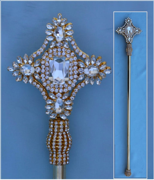 Imperial Rhinestone Gold Scepter SCEPTERS