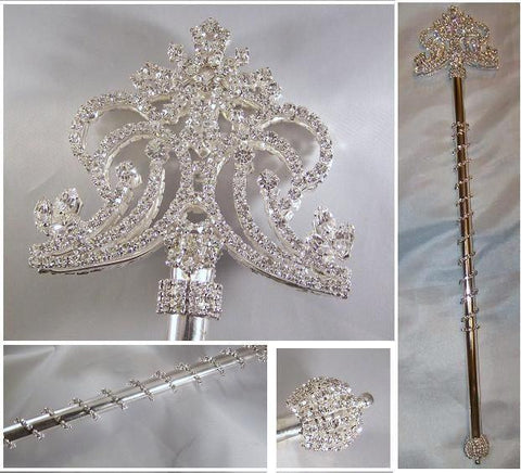 Rhinestone Imperial Rhinestone scepter THE VALERIA - CrownDesigners