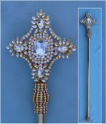 Imperial Rhinestone Gold  Scepter