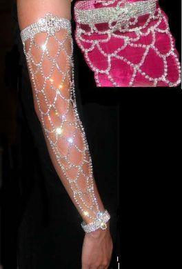 Qeeen of The Nile Rhinestone Arm Bracelet - CrownDesigners