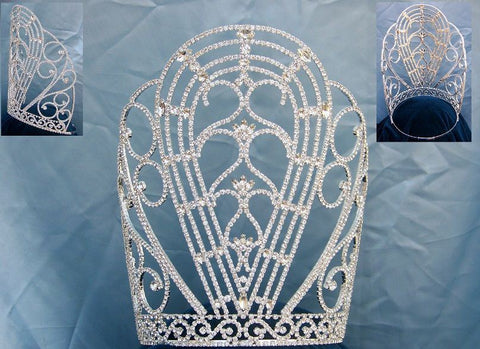 Miss Beauty Pageant Rhinestone Crown Tiara - CrownDesigners