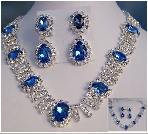 Deauville Beauty Pageant Queen Princes rhinestone necklace set - CrownDesigners