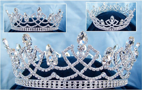 Rhinestone full Romanov Palace Crown - CrownDesigners