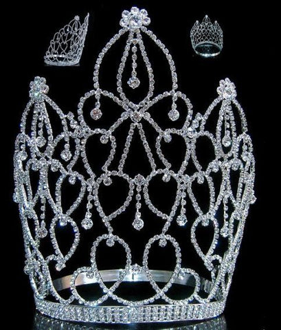 Beauty Pageant Royal Empress Rhinestone Crown Tiara - CrownDesigners