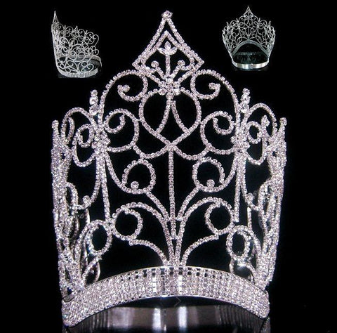 Royal Imperial Queen rhinestone crown tiara - CrownDesigners