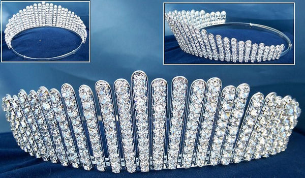 Regency Abbey RhinestoneTiara - CrownDesigners