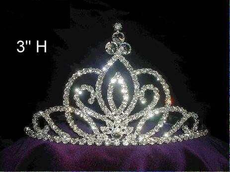 Bridal Queen Princess Rhinestone Crown Tiara - CrownDesigners