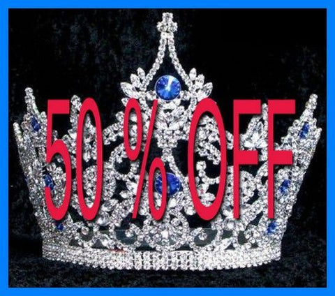 Continental Blue Sapphire Crown Tiara - CrownDesigners