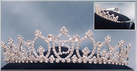 Circle of Love &quot;Quince&quot; Princess Rhinestone Tiara - CrownDesigners