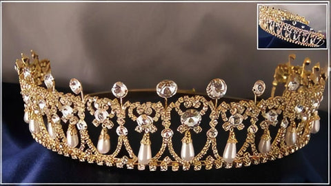 Adjustable Gold Cambridge Lover's Knot Tiara