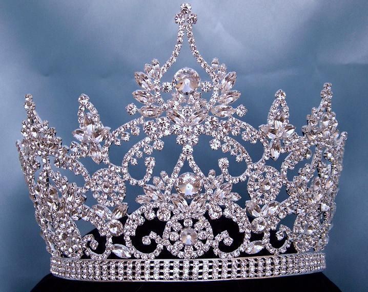 Continental Adjustable Rhinestone Crown Tiara - CrownDesigners