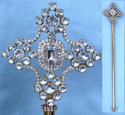Empire Regal Rhinestone Gold Scepter