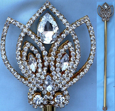 Gold Rhinestone Scepter