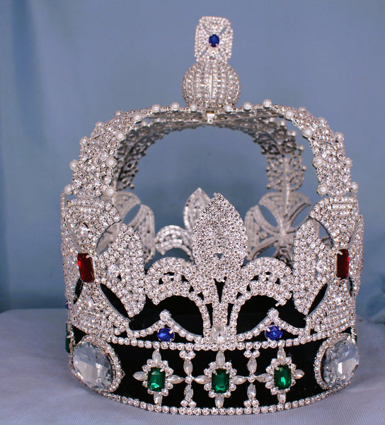 Imperial Rhinestone Men's State Crown