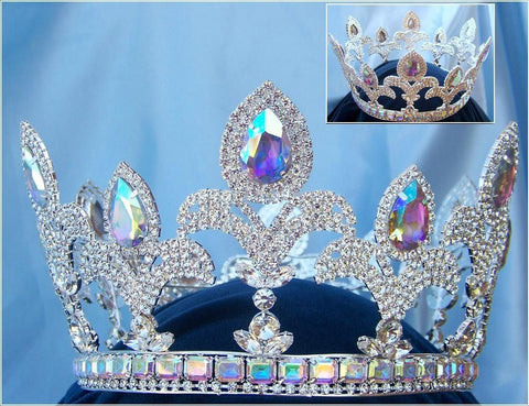 Majestic Imperial Palace Unisex Rhinestone Crown, Silverado Edition - CrownDesigners