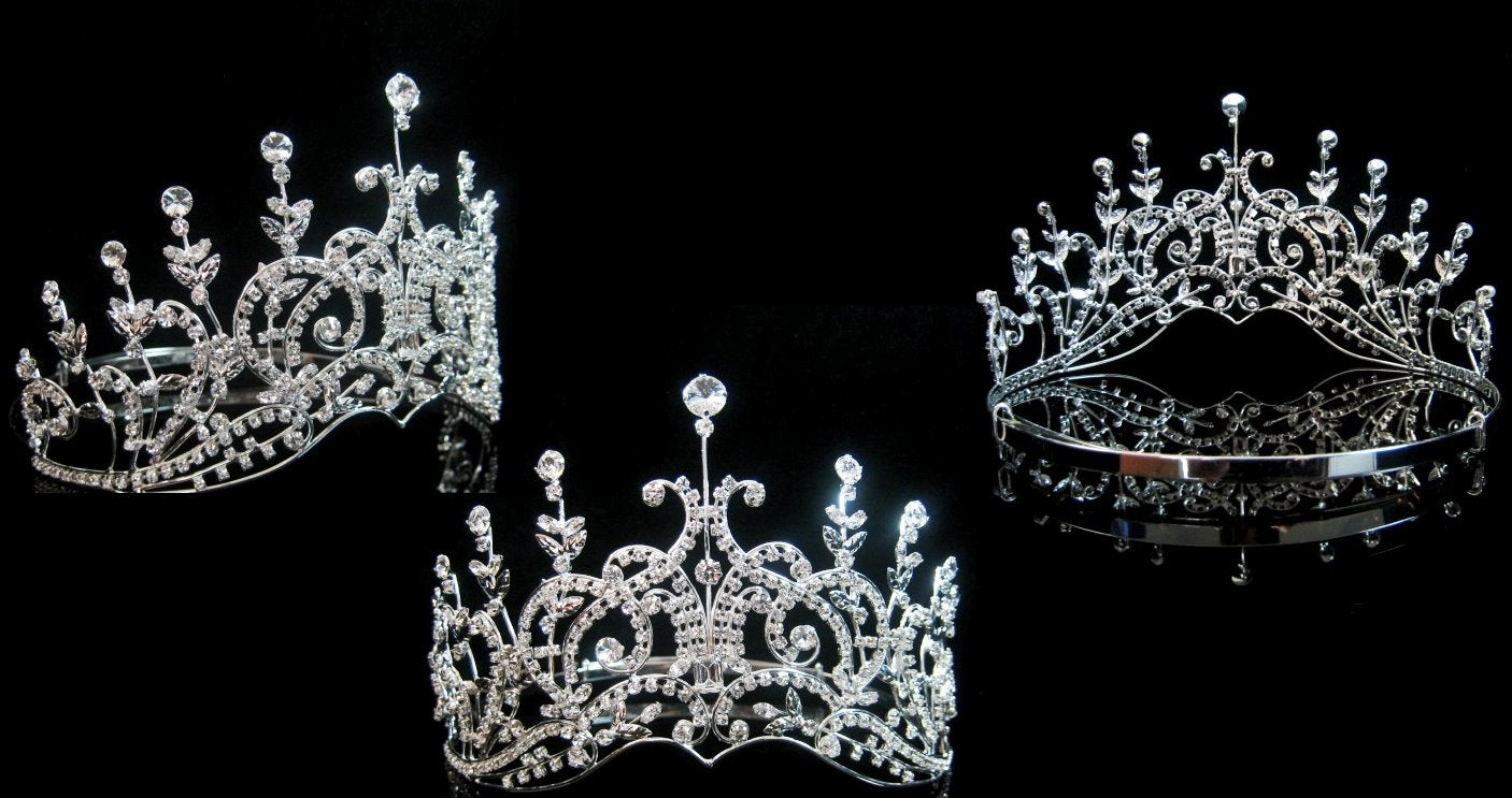 Leaey-Spray STONE Tiara 1905 English