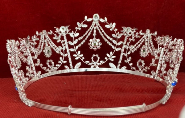 Princess Margaret Tribute rhinestone Tiara LARGE Queen