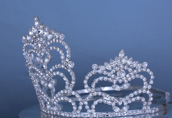 Rhinestone Queen Bridal Princess Rhinestone Crown Tiara MEDIUM Queen/Princess