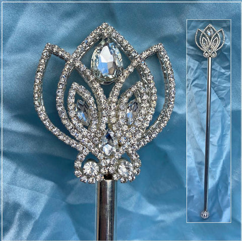 Silver Rhinestone Scepter