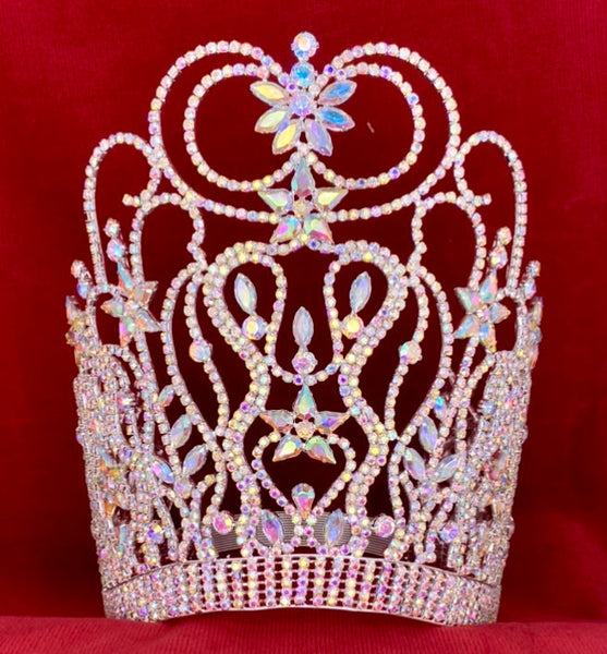 Silver Supreme Diva Beauty Pageant Crown LARGE Queen