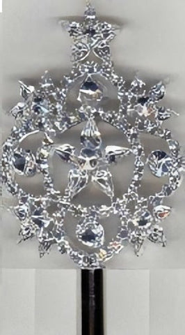 The Imperial Stars Silver Rhinestone Scepter